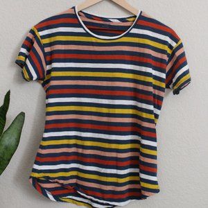 Madewell Stripped Tee Yellow, Orange